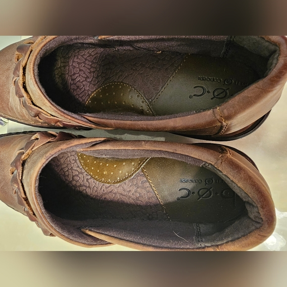 Born Concepts Womens Peggy Clog Braided Strap Brown Leather/Platform Shoe Sz10 - Picture 8 of 10